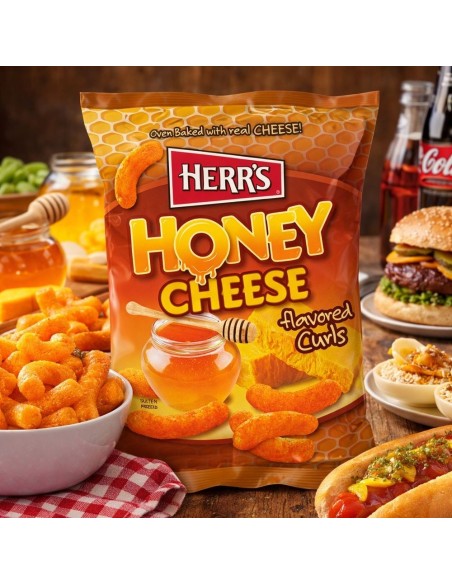 Rizos de queso y miel Herr's 28 g