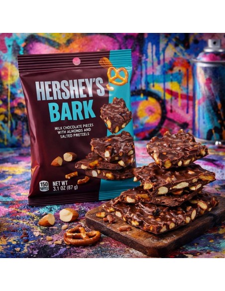 Hershey's Bark with Almonds & Salted Pretzels