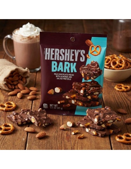 Hershey's Bark with Almonds & Salted Pretzels