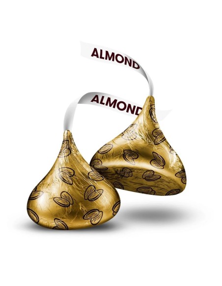 Paquete para compartir de chocolate con leche y almendras Hershey's Kisses