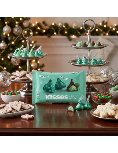 Hershey's Christmas Kisses Trufa de menta