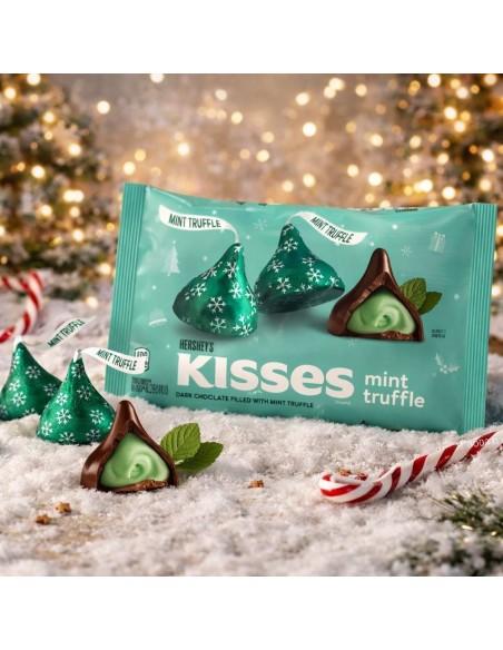 Hershey's Christmas Kisses Trufa de menta