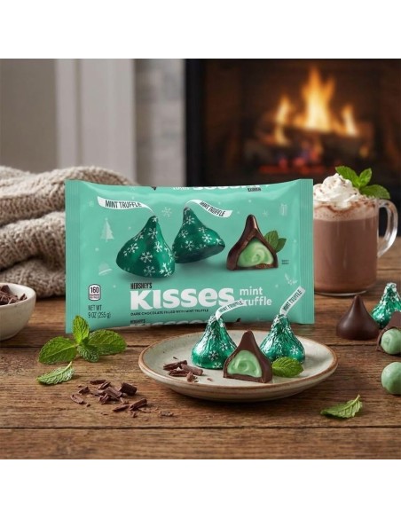 Hershey's Christmas Kisses Trufa de menta
