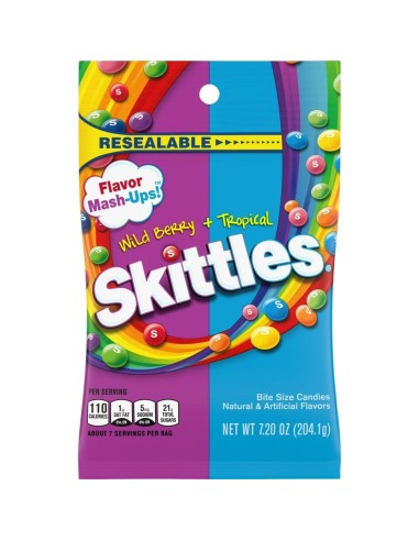 Skittles Flavor Mash-Ups Wild Berry & Tropical