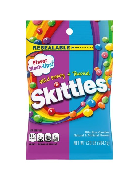 Skittles Flavor Mash-Ups Wild Berry & Tropical