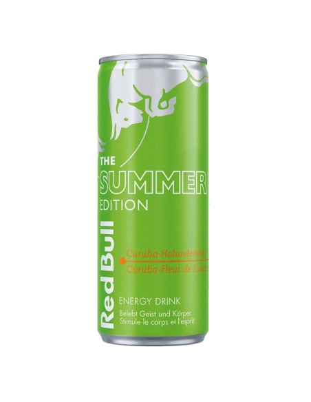 Red Bull Green Edition Curuba Elderflower – Energy Drink Passion Fruit Elderflower 250ml | Pop's America