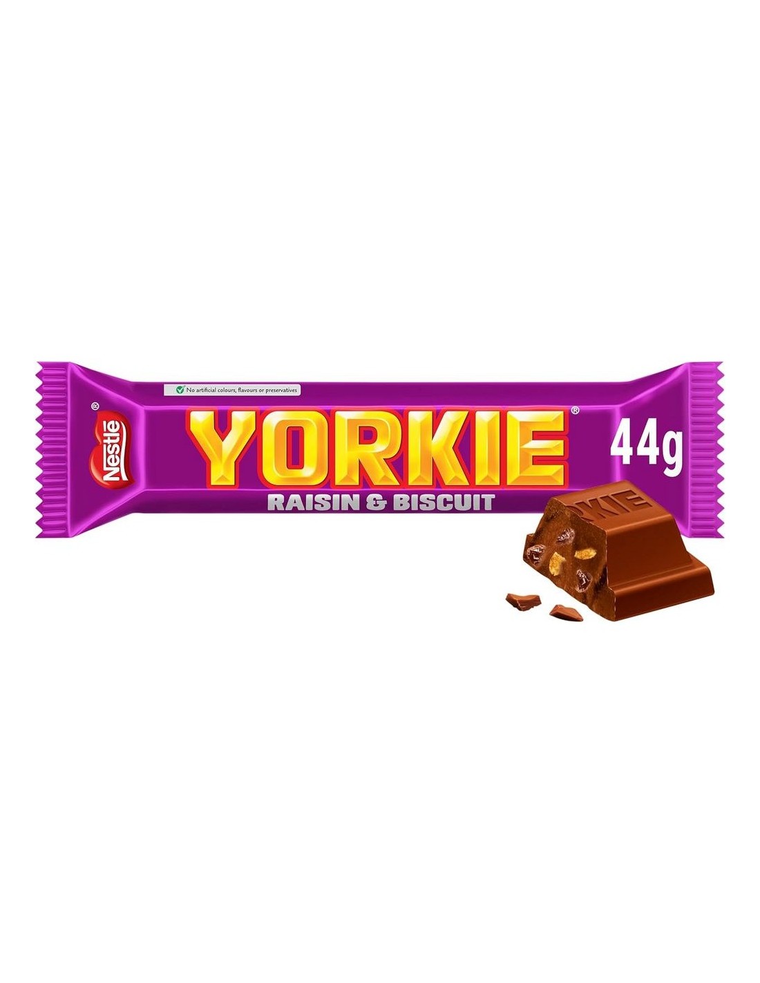 Yorkie Rasin Nestlé Yorkie Raisin & Biscuit 44g – Chocolat Britannique Costaud | Pop ...