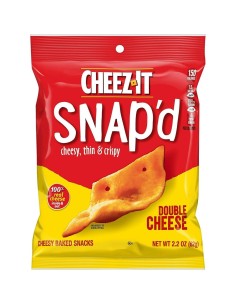 Cheez-It Snap'd Double Cheese 62 g – Galletas de queso ultrafinas | Pop's America