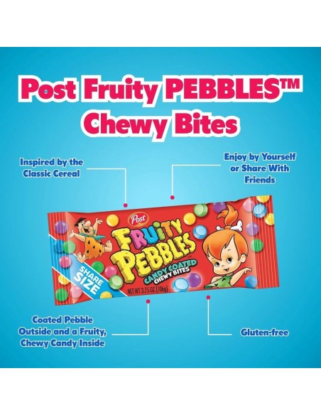 Fruity Pebbles Caramelle Gommose Rivestite di Caramelle Condividi Dimensione