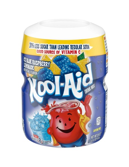 Mezcla de bebida Kool-Aid Limonada de frambuesa azul helada