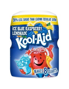 Mezcla de bebida Kool-Aid Limonada de frambuesa azul helada 2