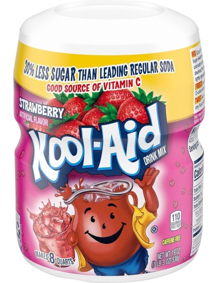 Mezcla de bebida Kool-Aid de fresa
