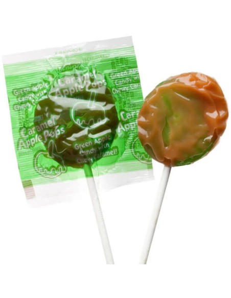 Piruleta de manzana y caramelo Tootsie