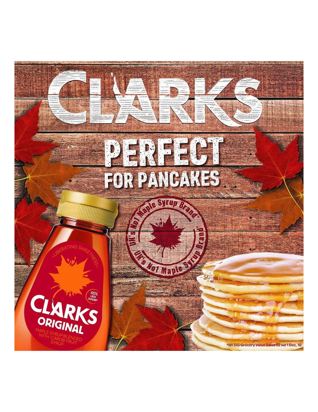 Acquista Clarks Maple Syrup & Carob - Sciroppo d'acero | Pop's America