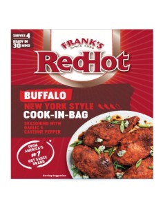 Frank's RedHot Buffalo estilo Nueva York para cocinar en bolsa