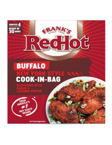 Frank's RedHot Buffalo estilo Nueva York para cocinar en bolsa
