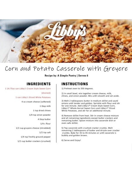 Libby's Cream Style Sweet Corn