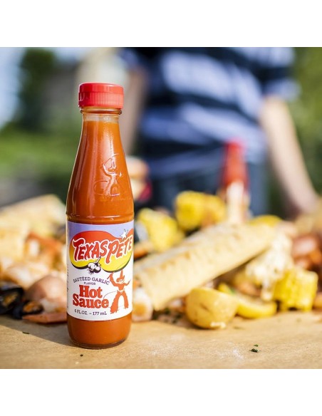 Salsa picante de ajo salteado Texas Pete