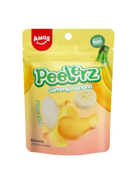 Amos Peelerz Caramelle gommose alla banana 120 g