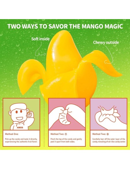 Amos Peelerz Caramelle gommose al mango 120 g