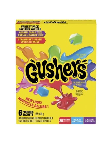 Gushers Gushin' Splash de uva y fresa