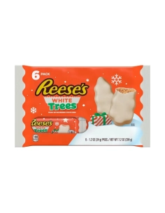 Árboles de chocolate blanco con mantequilla de cacahuete de Reese's (paquete de 6)