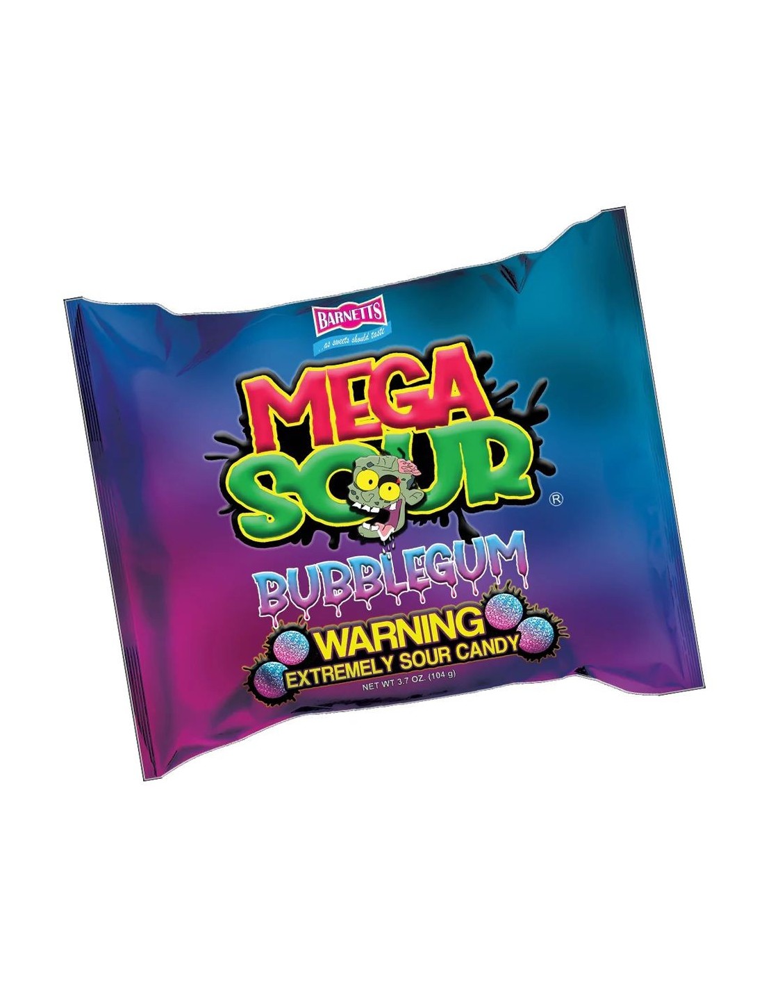 Pops Azul Chicle Compra el chicle Barnetts Mega Sour - Caramelo ácido | Pop's America