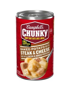 Papa al horno Campbell's Chunky con bistec y queso