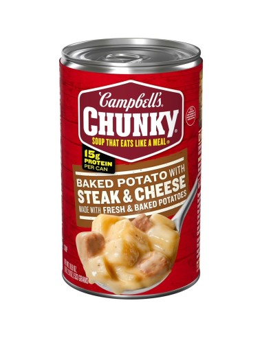 Campbell's Chunky Baked Potato with Steak & Cheese