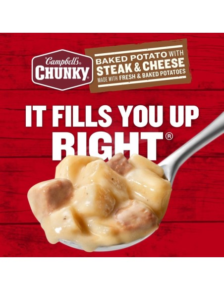 Campbell's Chunky Baked Potato with Steak & Cheese