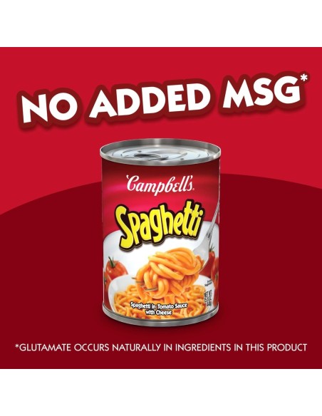 Espaguetis Campbell's en salsa de tomate con queso