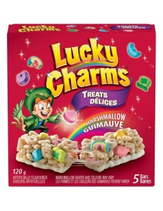 5 golosinas Lucky Charms con malvaviscos