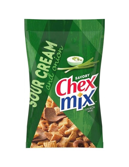 Mezcla de aperitivos salados Chex Mix sabor crema agria y cebolla 226 g