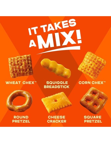 Mezcla de snacks salados Chex Mix sabor queso cheddar 226 g