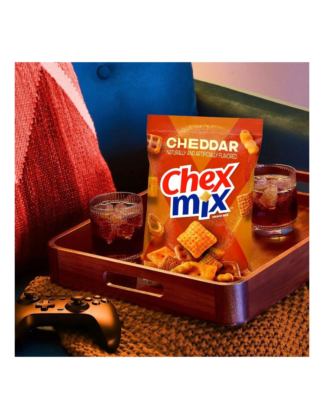 Acheter Chex Mix Savoury Snack Cheddar 226g | Pop's America