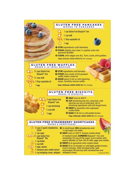 Mezcla para panqueques y repostería Betty Crocker Bisquick sin gluten