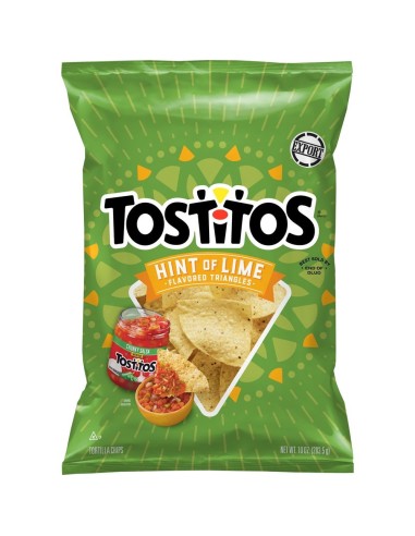 Tostitos Hint Of Lime Flavored Triangles Big