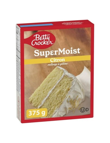 Mezcla para pastel de limón súper húmedo Betty Crocker