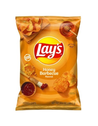 Patatine Lay's al gusto miele e barbecue, 184 g