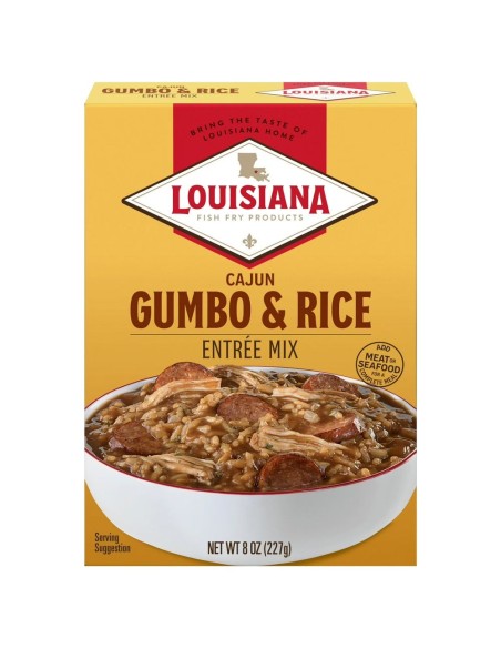Frittura di pesce alla Louisiana, gumbo cajun e riso