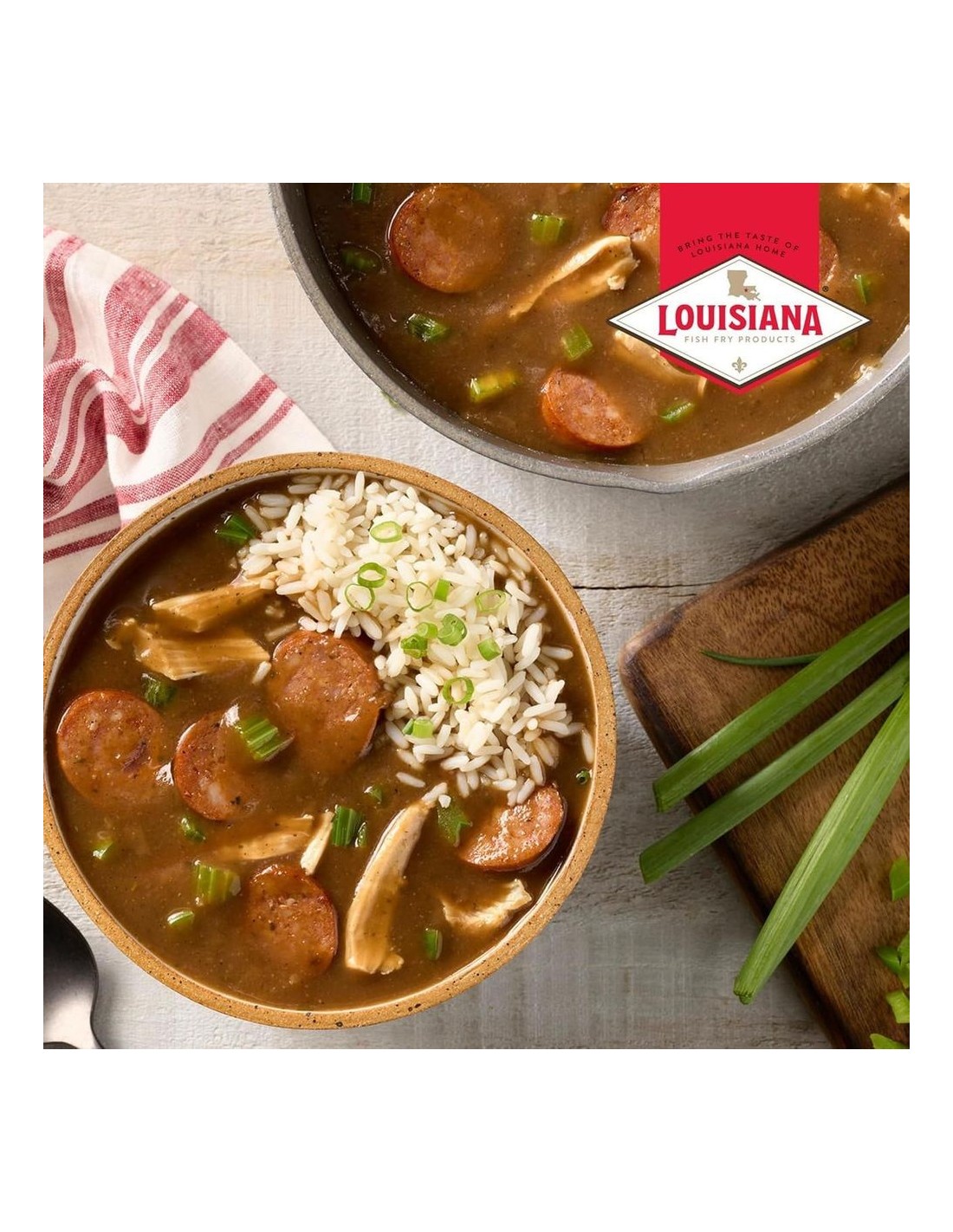 Préparation Cajun Gumbo & Rice - Louisiana Fish Fry | Pop's America