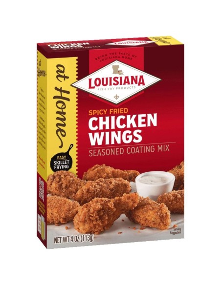 Frittura di pesce alla Louisiana, alette di pollo fritte piccanti