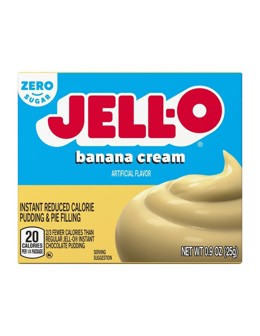 Préparation Pudding et Tarte Jell-O Banane Sans Sucre | Pop's America