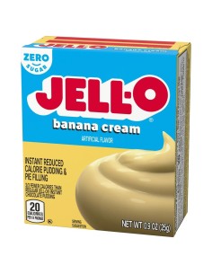 Jell-O Instant Pudding & Pie Filling Banana Cream Zero Sugar 2