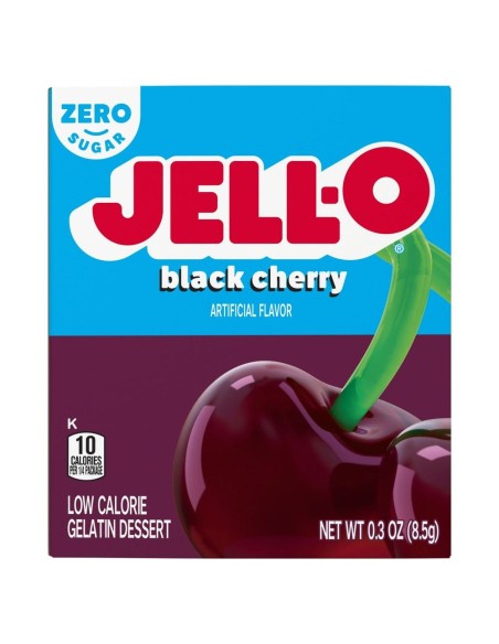 Jell-O Black Cherry Zero Sugar Jelly