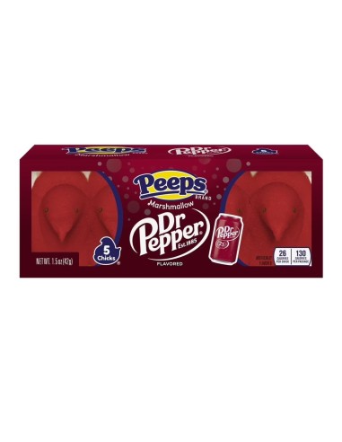 Peeps Marshmallow Chicks Dr Pepper x5