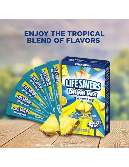 Mezcla para bebida Life Savers sabor ponche de piña