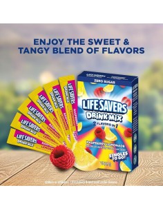 Mezcla para bebida Life Savers sabor limonada de frambuesa 2