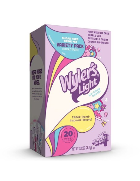 Confezione assortita di gusti nostalgici e divertenti ispirata a Wyler's Light Watertok.