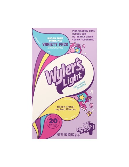 Confezione assortita di gusti nostalgici e divertenti ispirata a Wyler's Light Watertok.